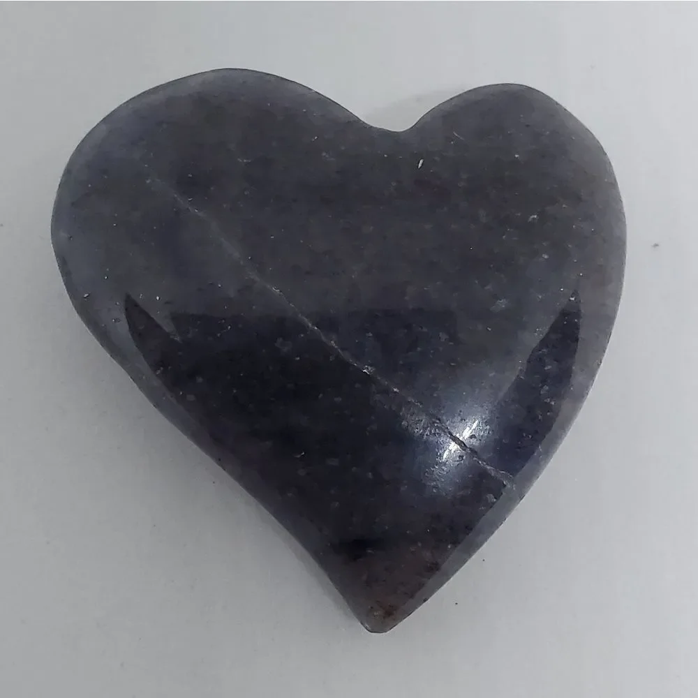 Blue Stone Heart Bead